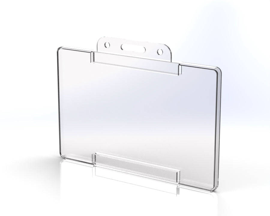 Clear Plastic ID/Badge Holder  For Staff, Visitors & Events (Various Pack Sizes) 30