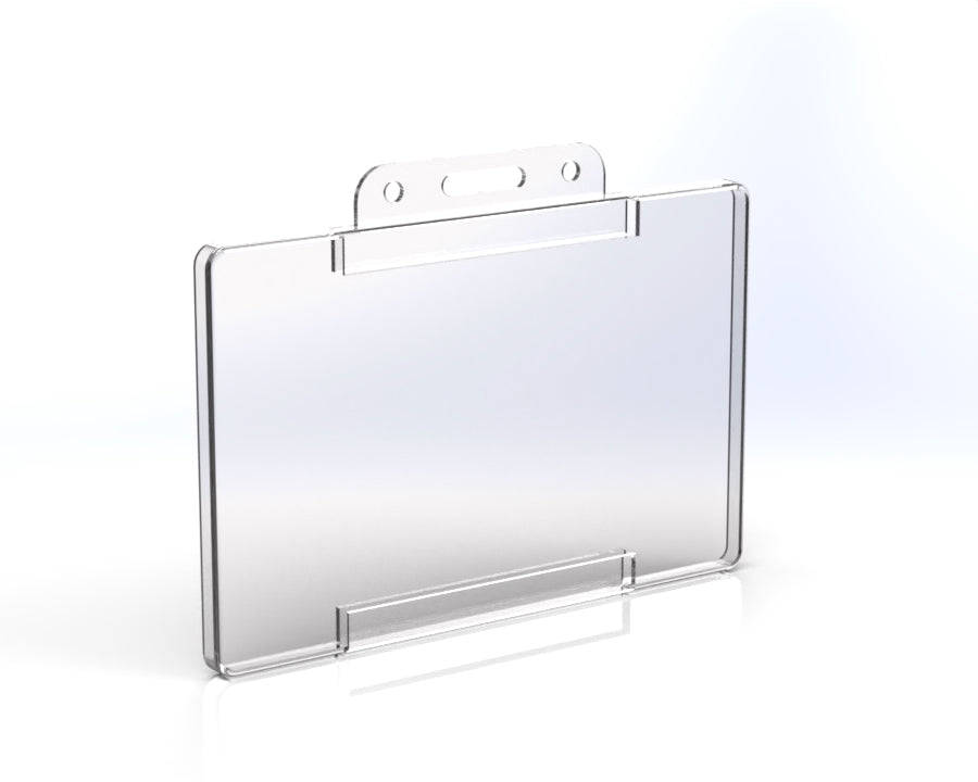 Clear Plastic ID/Badge Holder  For Staff, Visitors & Events (Various Pack Sizes) 30