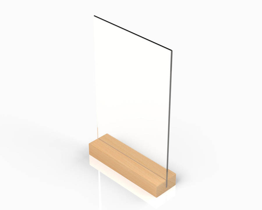 Wooden Menu Stands for Restaurants, Cafes & Events (pack of 2) A6