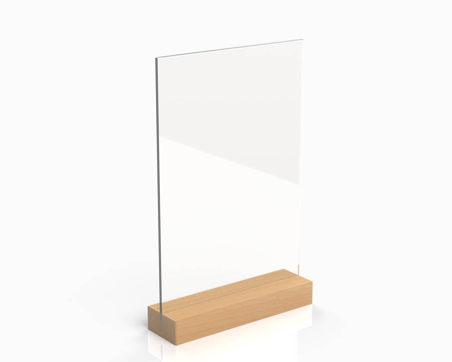 Wooden Menu Stands for Restaurants, Cafes & Events (pack of 2) A4