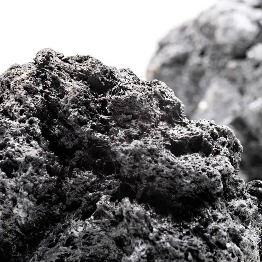 Black Volcanic Rock  Per Kg