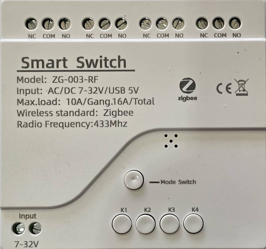 Self-locking relay 4 Channel
