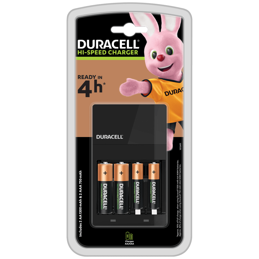 Duracell Charger AA 2s + AAA 2s
