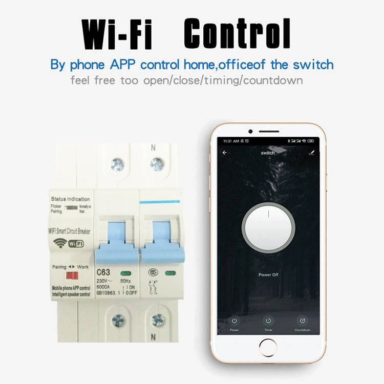 63A WiFi 2P Circuit Breaker