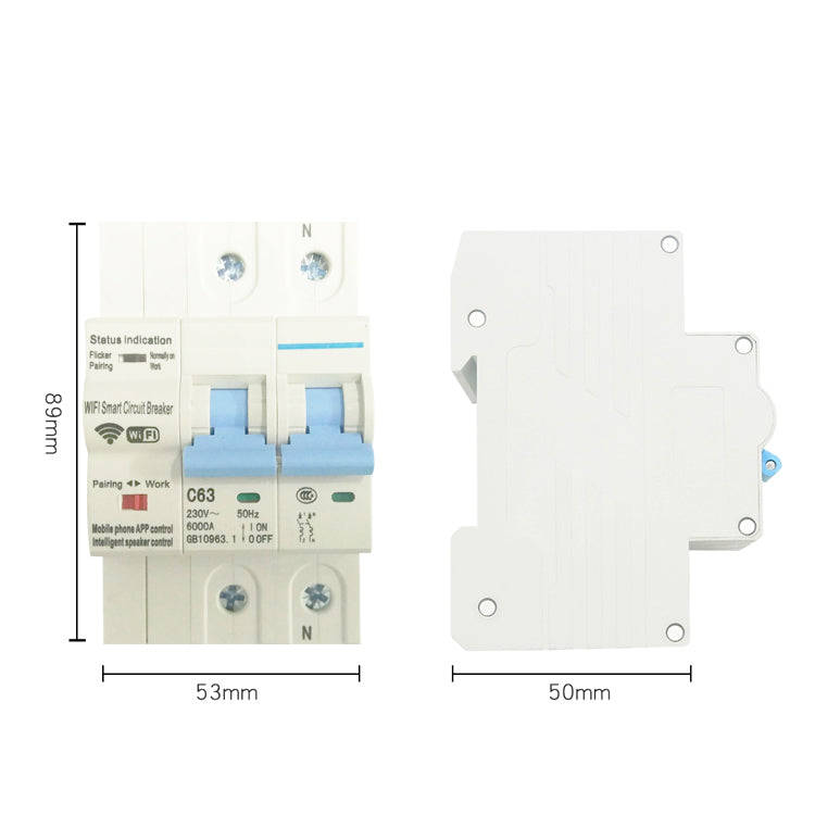 63A WiFi 2P Circuit Breaker