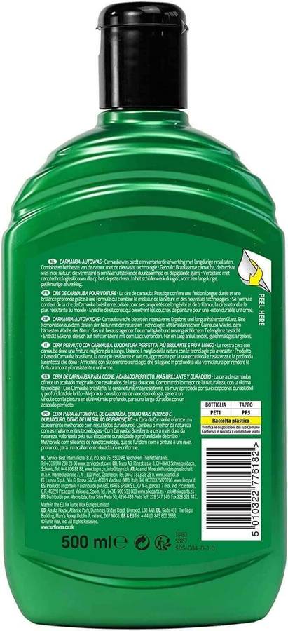Turtle Wax Carnauba Liquid Car Wax 500ml