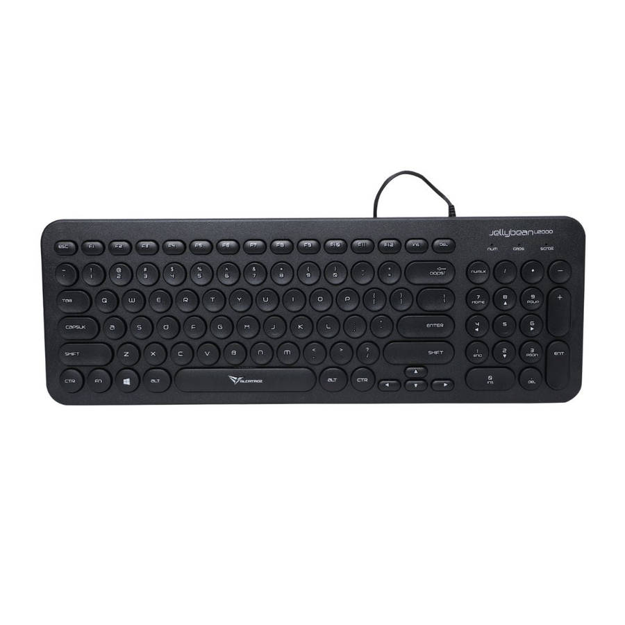 Alcatroz Jellybean U2000 Keyboard and Mouse - Black
