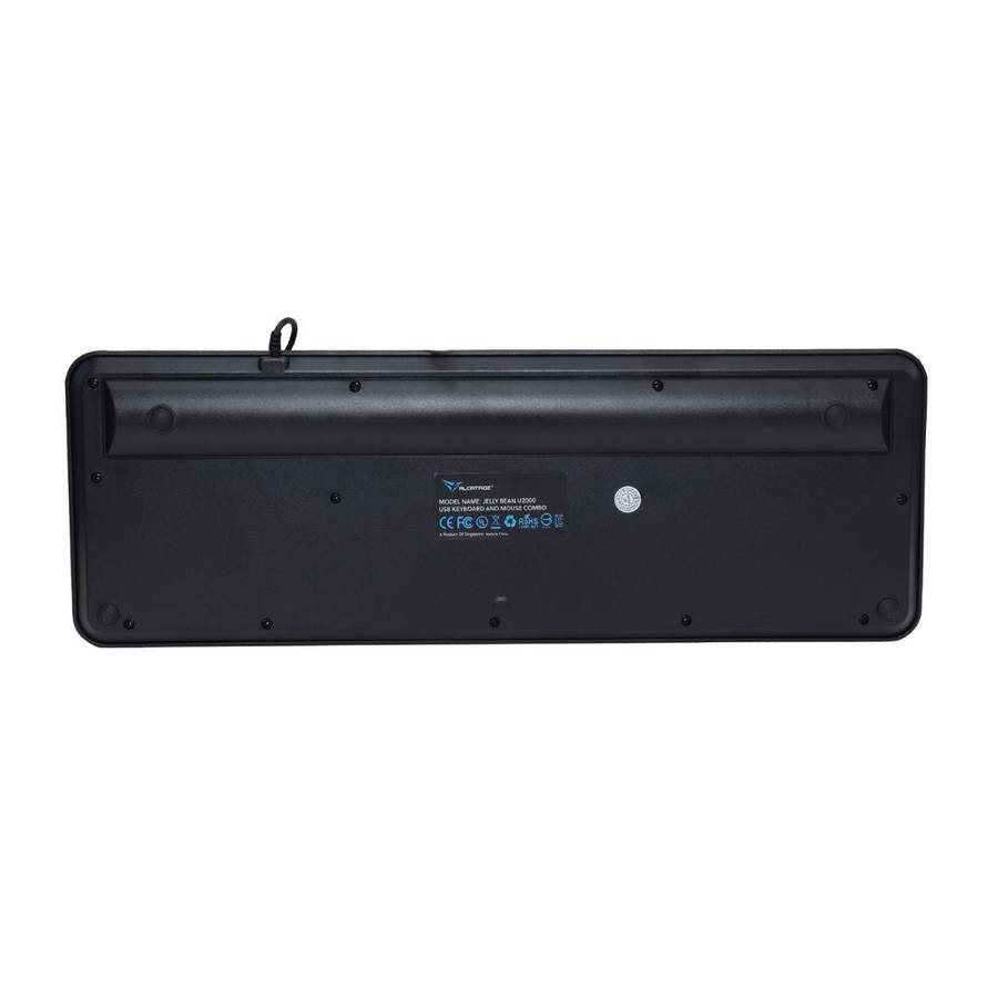 Alcatroz Jellybean U2000 Keyboard and Mouse - Black