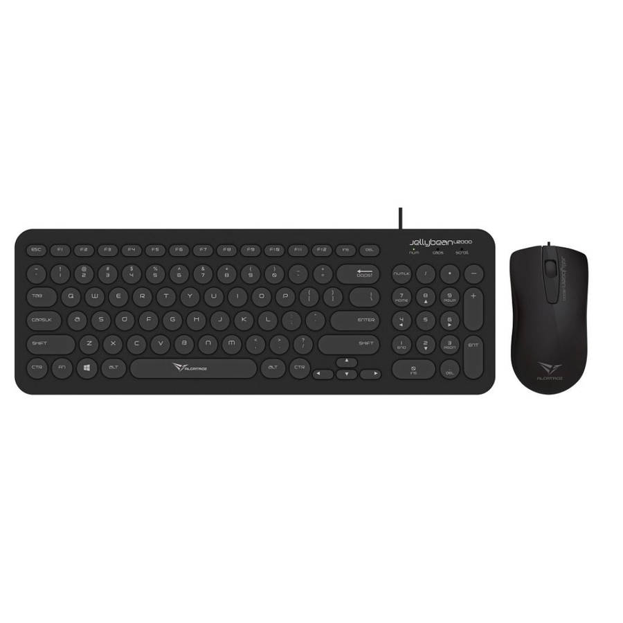 Alcatroz Jellybean U2000 Keyboard and Mouse - Black