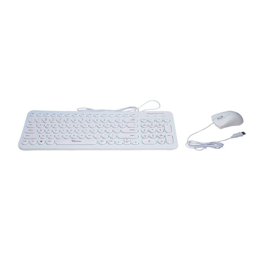 Alcatroz Jellybean U2000 Keyboard and Mouse - White