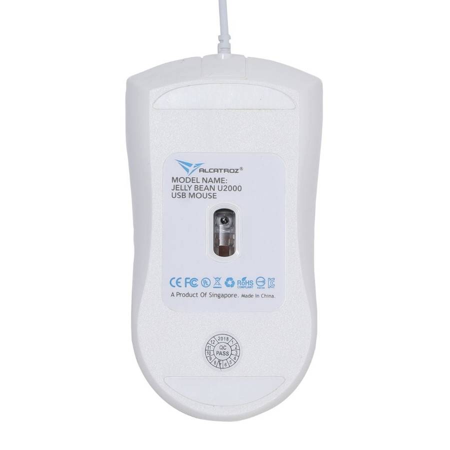 Alcatroz Jellybean U2000 Keyboard and Mouse - White/Peach
