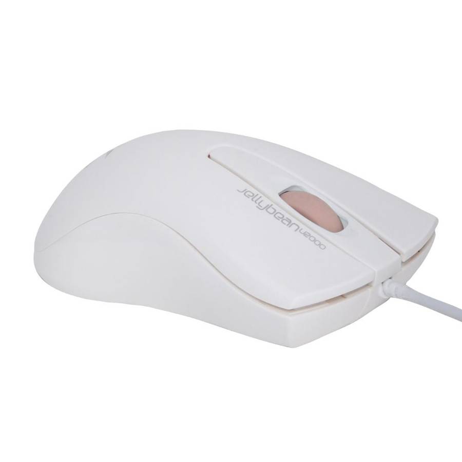 Alcatroz Jellybean U2000 Keyboard and Mouse - White/Peach