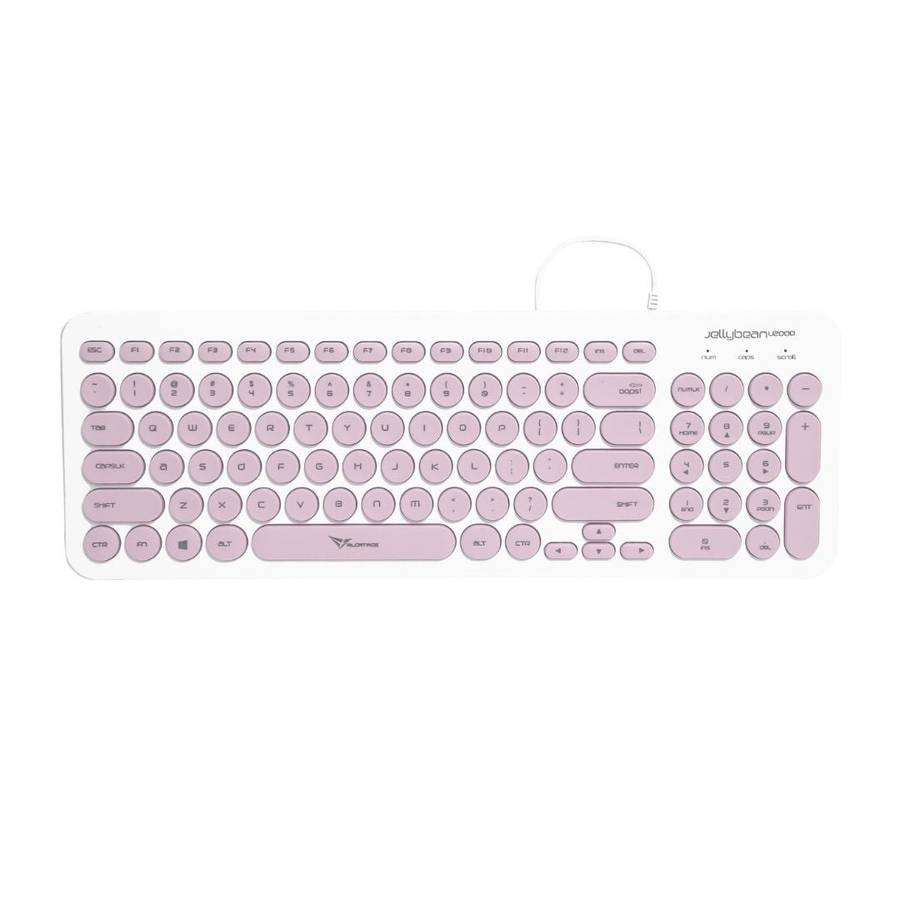 Alcatroz Jellybean U2000 Keyboard and Mouse - White/Peach