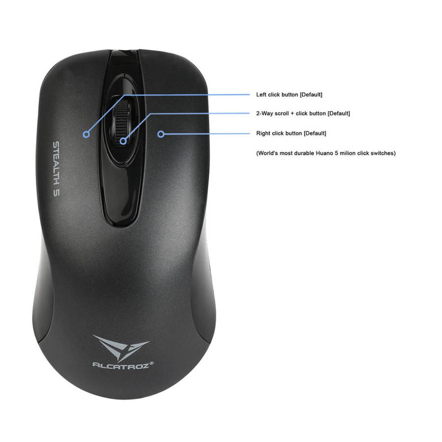 Alcatroz Stealth 5 USB Mouse - Metallic Blue