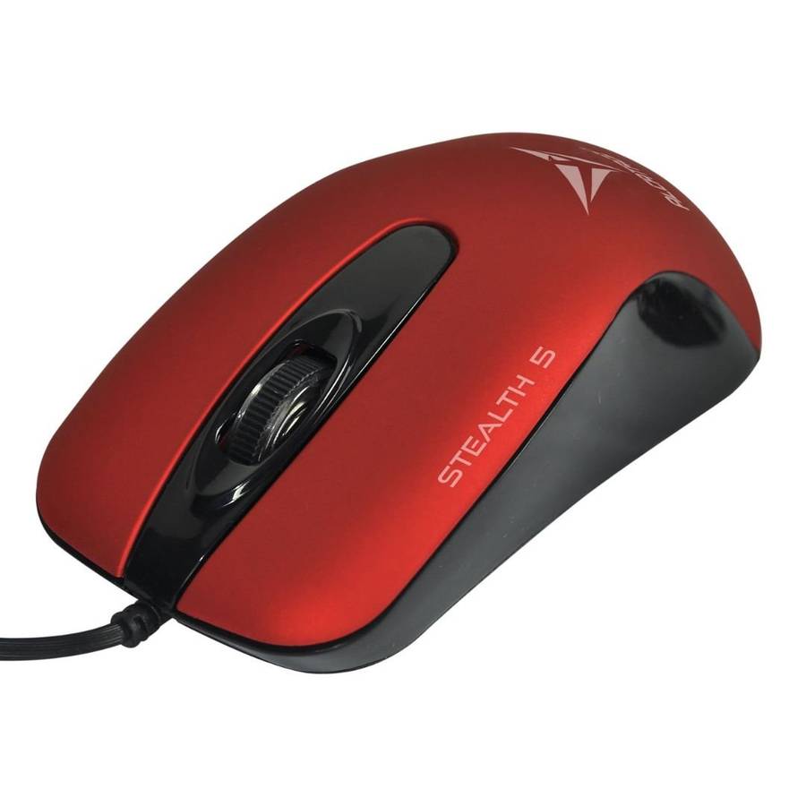 Alcatroz Stealth 5 USB Mouse - Metallic Red