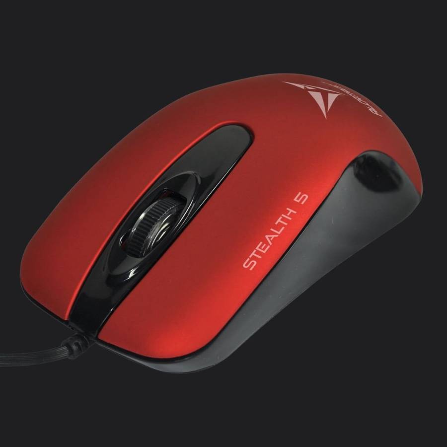 Alcatroz Stealth 5 USB Mouse - Metallic Red