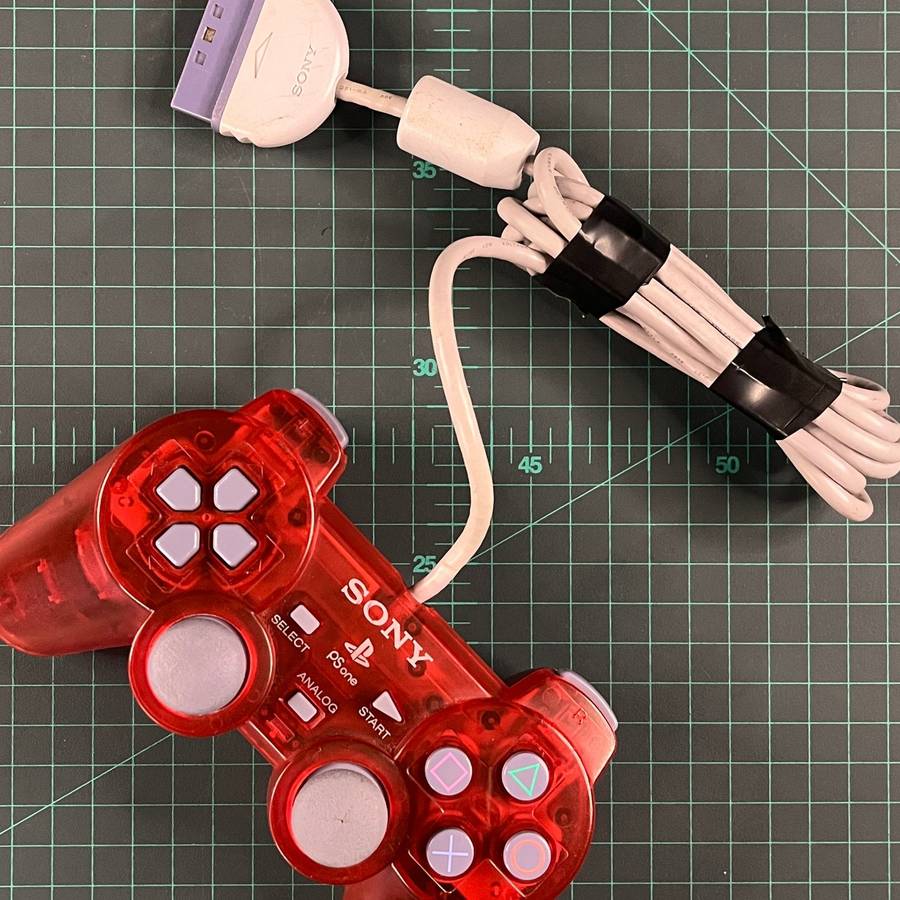 Dualshock Controller | Crimson Red | Playstation 1 | PS1 | Accessories