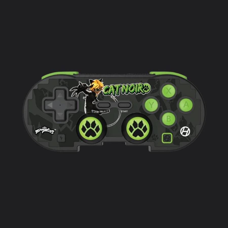 Hyperkin Official Miraculous Pixel Art Bluetooth Switch Controller - Cat Noir