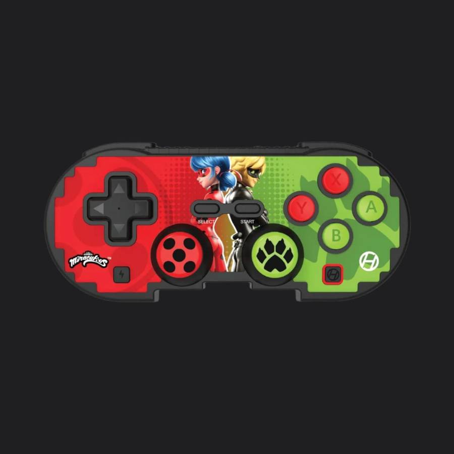Hyperkin Official Miraculous Pixel Art Bluetooth Switch Controller - Ladybug & Cat