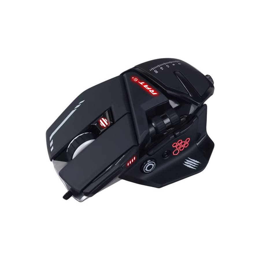 Mad Catz R.A.T. 6+ Wired Optical Gaming Mouse - Black