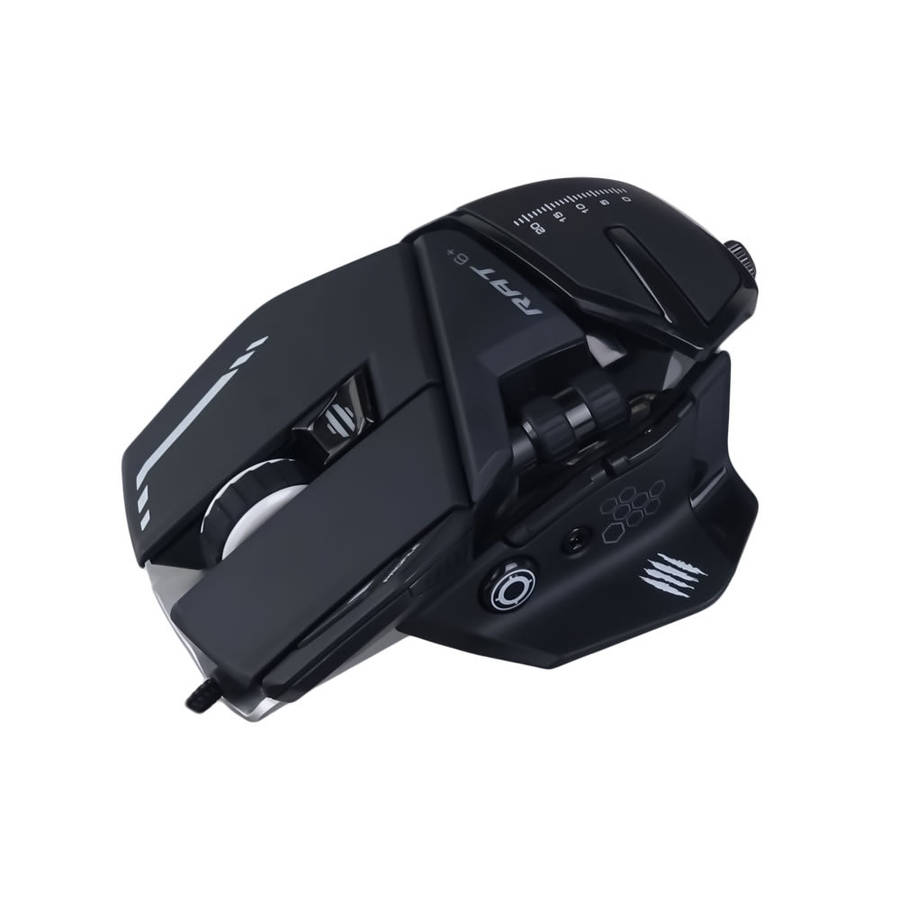 Mad Catz R.A.T. 6+ Wired Optical Gaming Mouse - Black