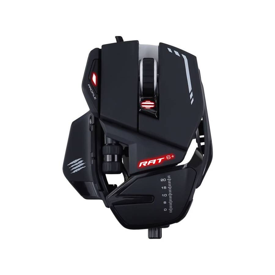 Mad Catz R.A.T. 6+ Wired Optical Gaming Mouse - Black