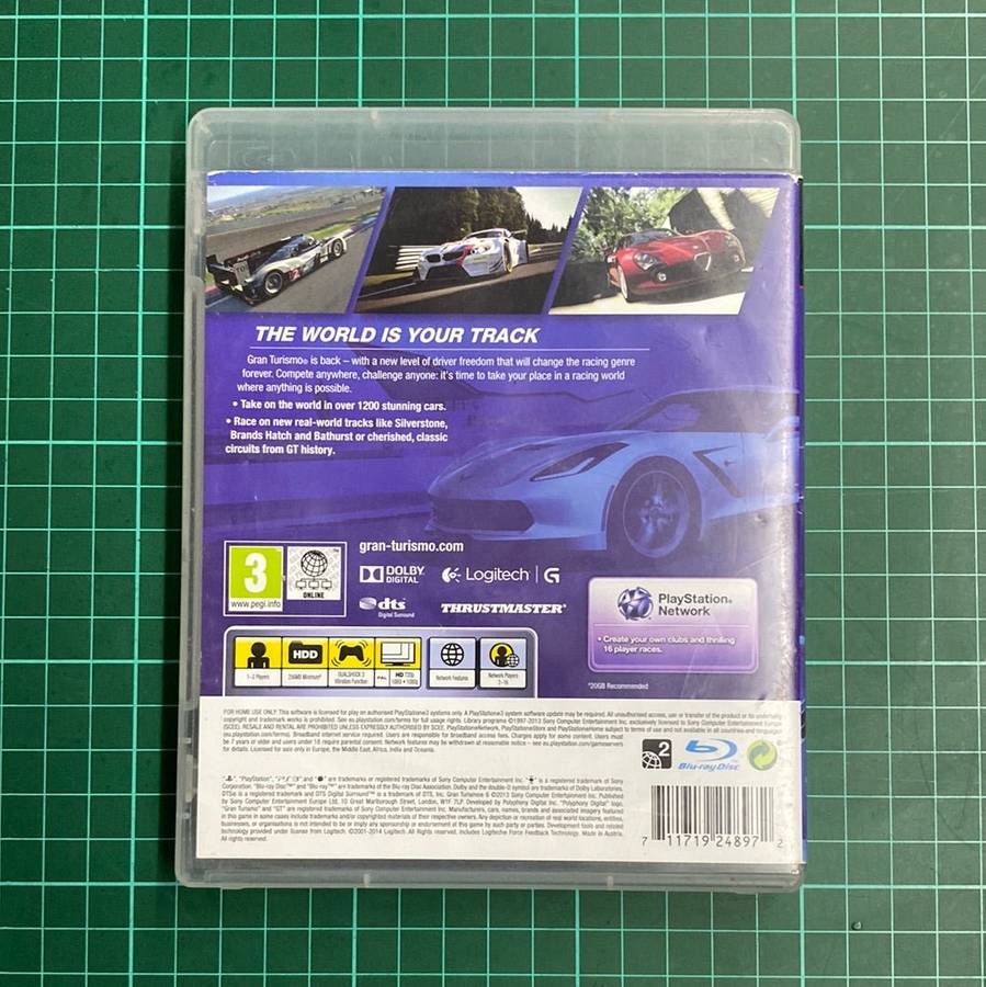 Gran Turismo 6 | PS3 | PlayStation 3 | Used Game | No Manual
