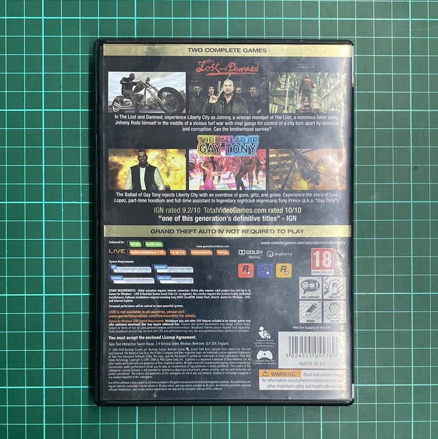 Grand Theft Auto: Episodes From Liberty City | PC | Used Game