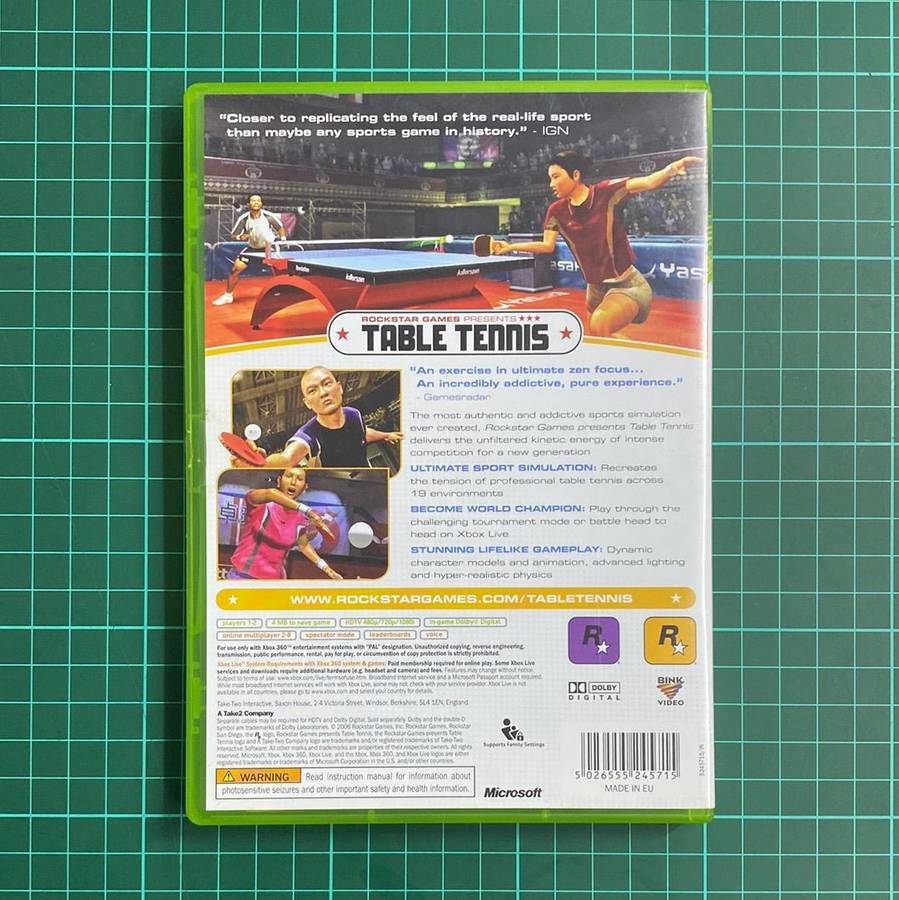 Table Tennis | Xbox 360 | Used Game
