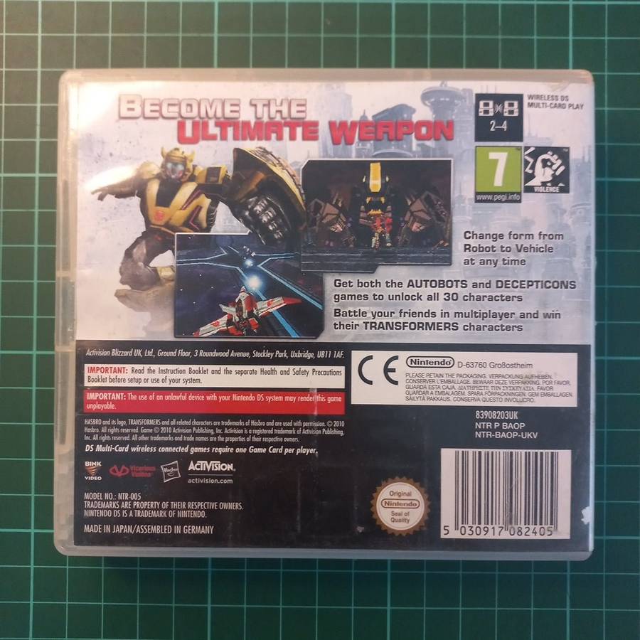 Transformers: War for Cybertron Autobots | Nintendo DS | DS | Used Game