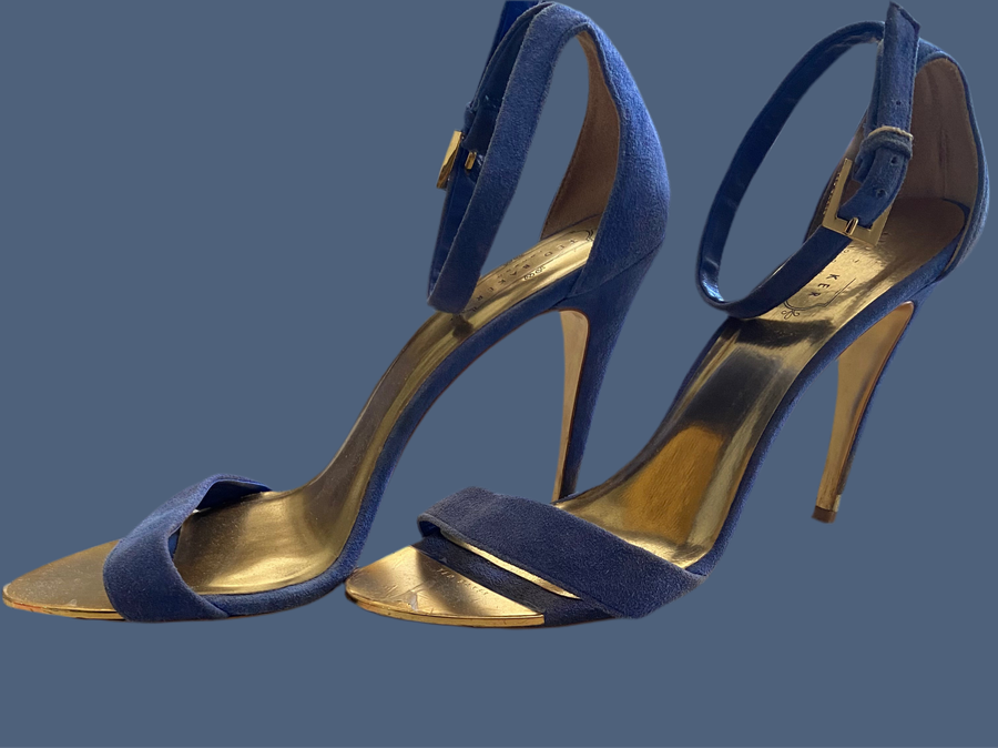 Ted Baker Blue Heels Size 7 - Used