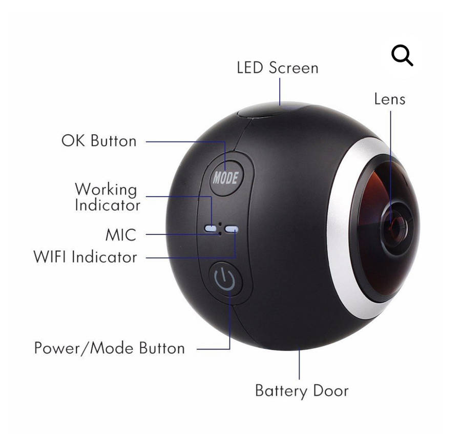 360 WiFi Action Camera