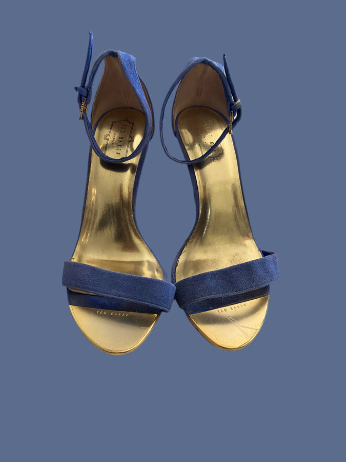 Ted Baker Blue Heels Size 7 - Used