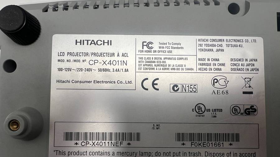 Hitachi Projector CP-X4011N 3LCD With HDMI (Used)