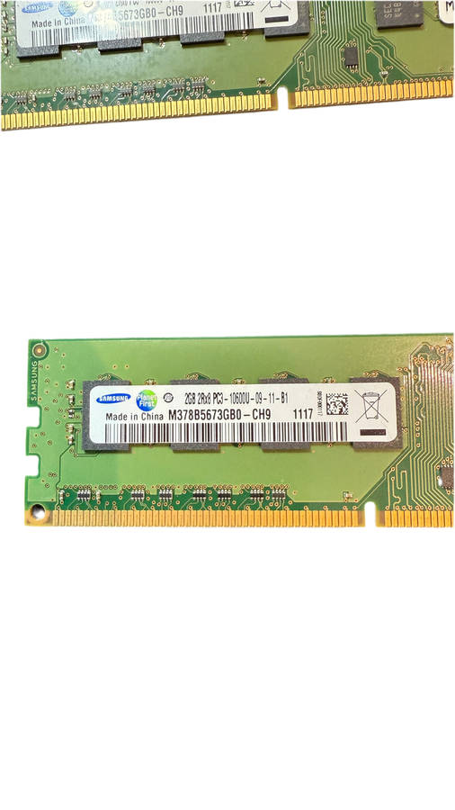 2GB DDR3 10600U-09-11-A1 Samsung Ram