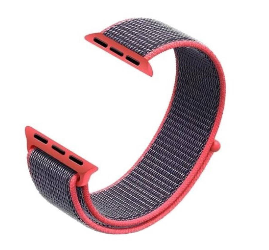 Nylon Sport Loop for Apple Watch 38mm/40mm/42mm Solid Pink