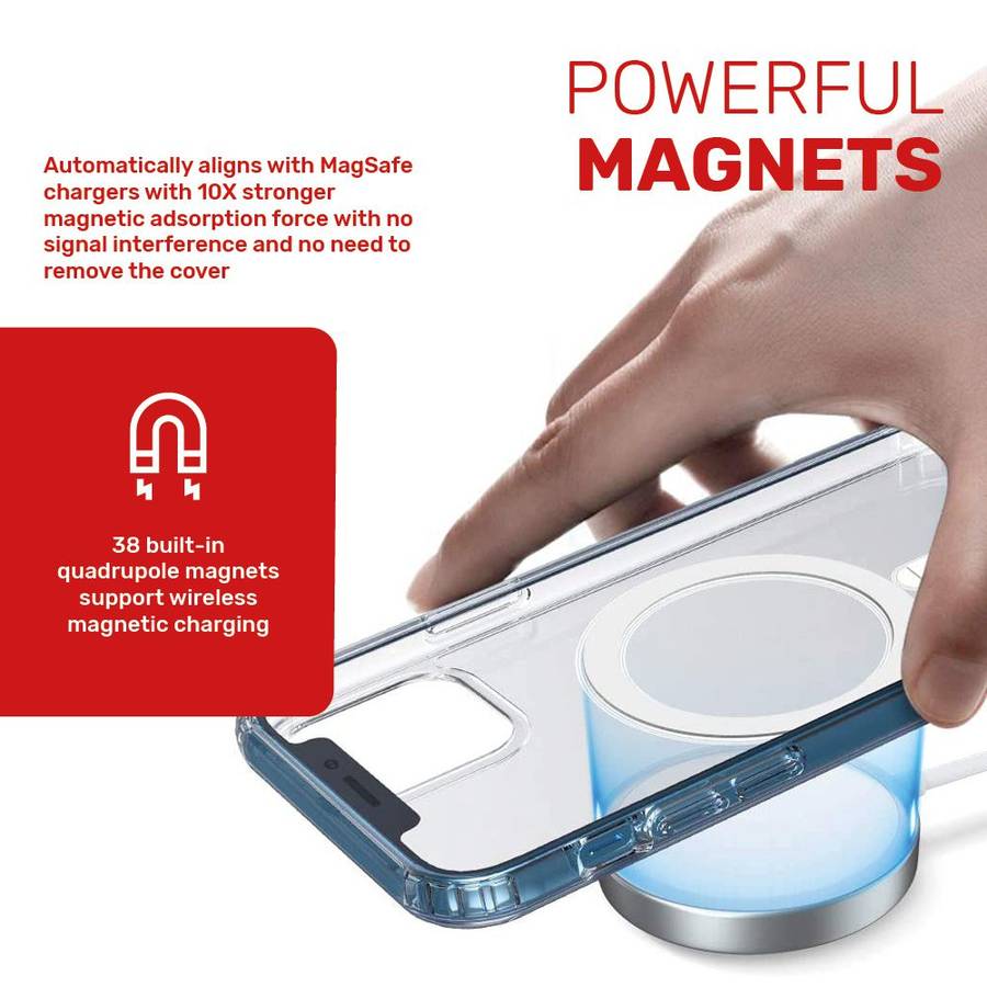 Ntech Magsafe iPhone 12 Mini Case Cover with 2 Screen Protectors