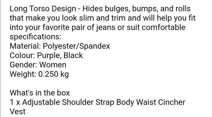 Corset With Straps Medium