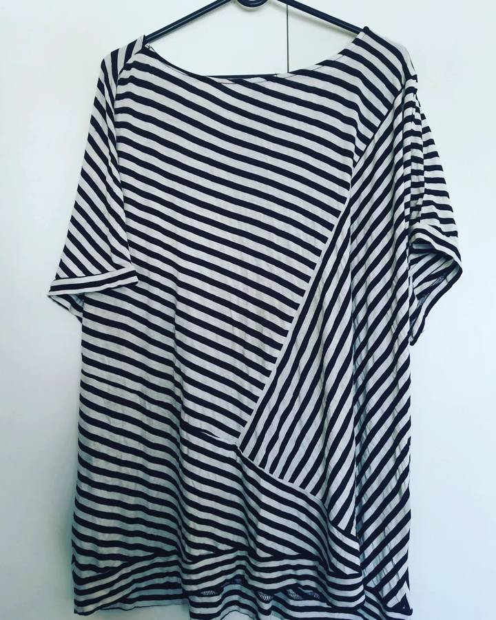 Striped Donna Claire shirt - 26 / Black and white / Donna Claire