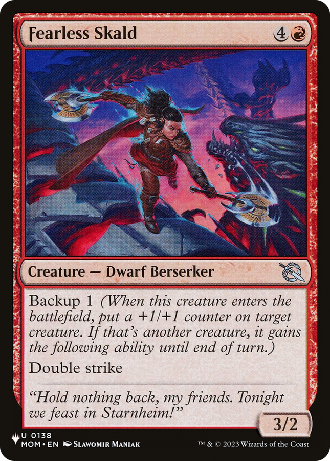 Fearless Skald (LIST-0138) - The List