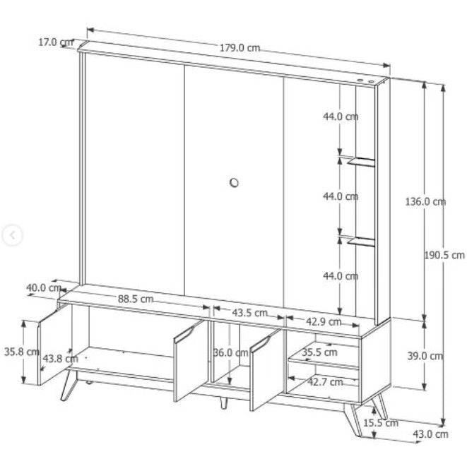 Home Tucuma 1.8 Plasma Stand - Nature