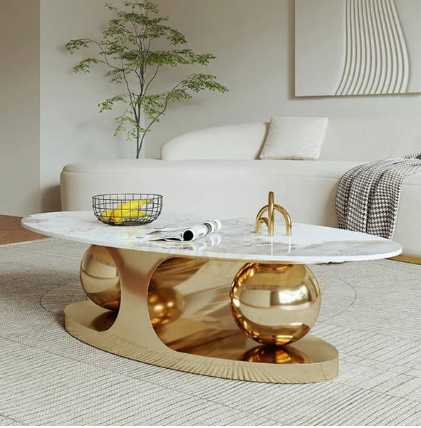 Isabel Marble Top Coffee Table