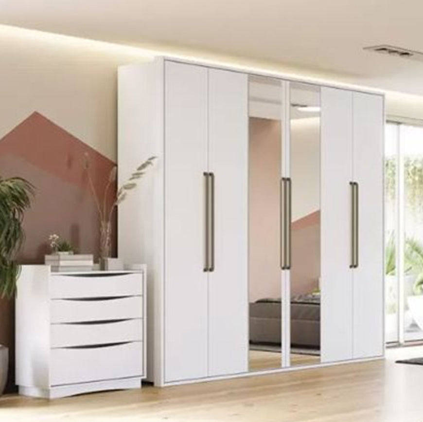 Rogelio 6 Door With Mirror Wardrobe