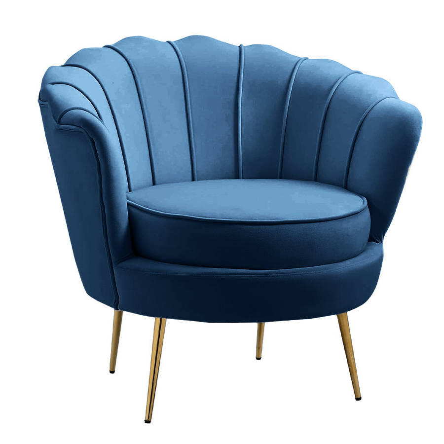 Tulip Single Seater Velvet Couch