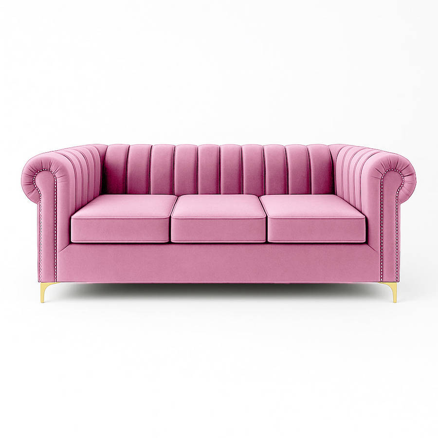 Latina 3 Seater Stripe Couch