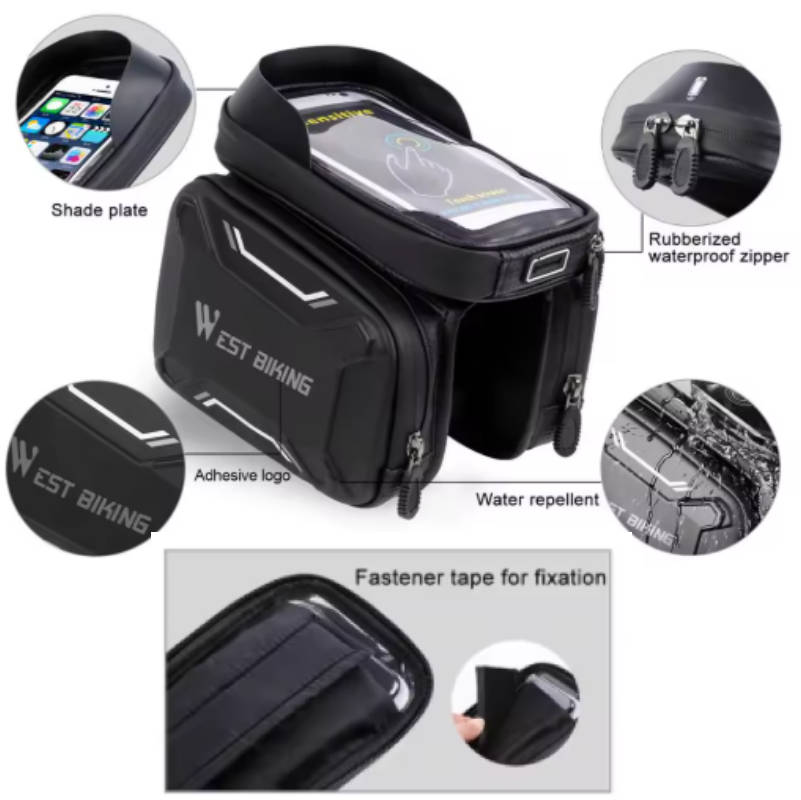 Bicycle Bike Hard Shell Case and LED Turn Signal Indicators Taillight