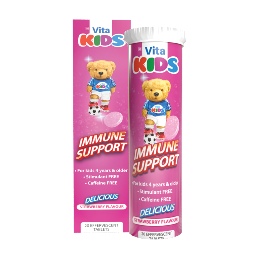 Vita Kids Immune Support Effervescent Tablets 20s Strawberry