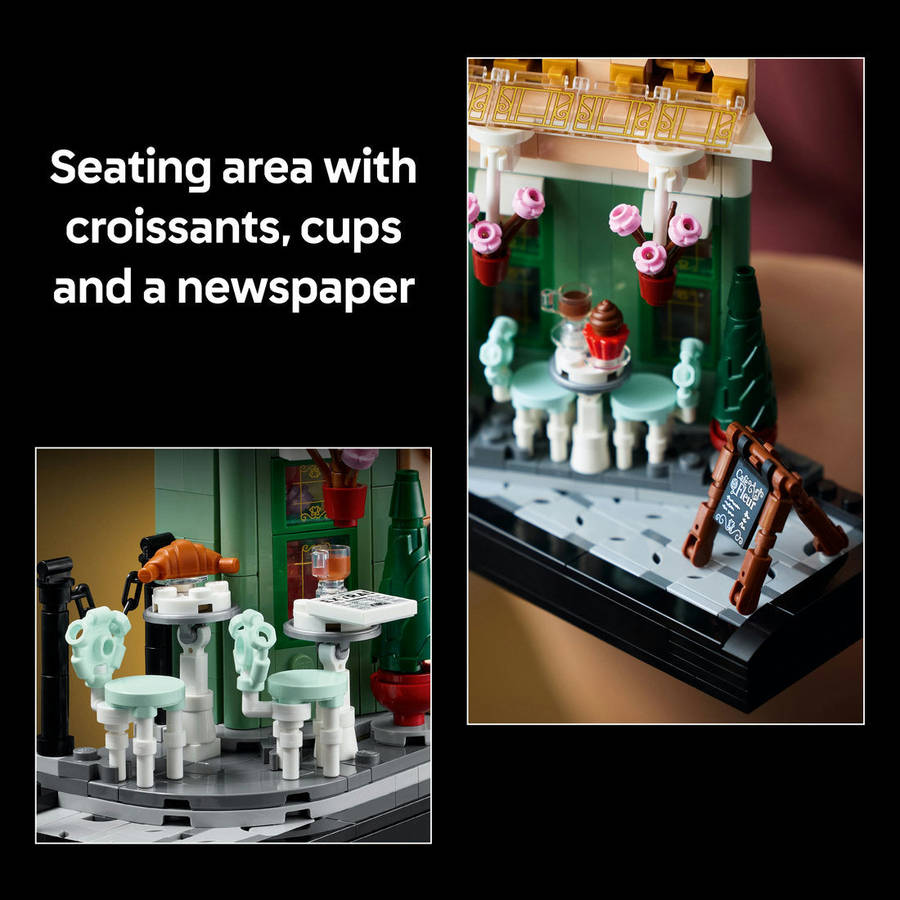 LEGO® ICONS French Café Paris Bookshelf Decor 10362