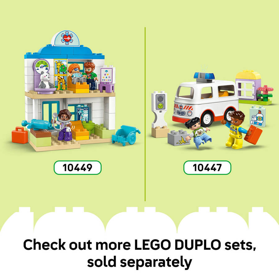LEGO® DUPLO® Town First Time at the Airport Building Toy for Pretend Play 10443