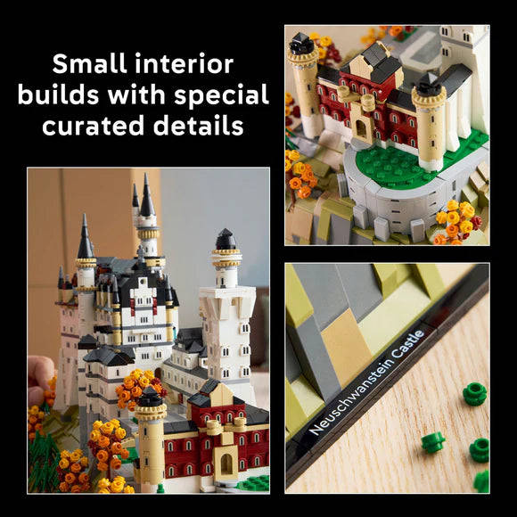 LEGO® Architecture Neuschwanstein Castle Collectible Model Kit for Adults 21063